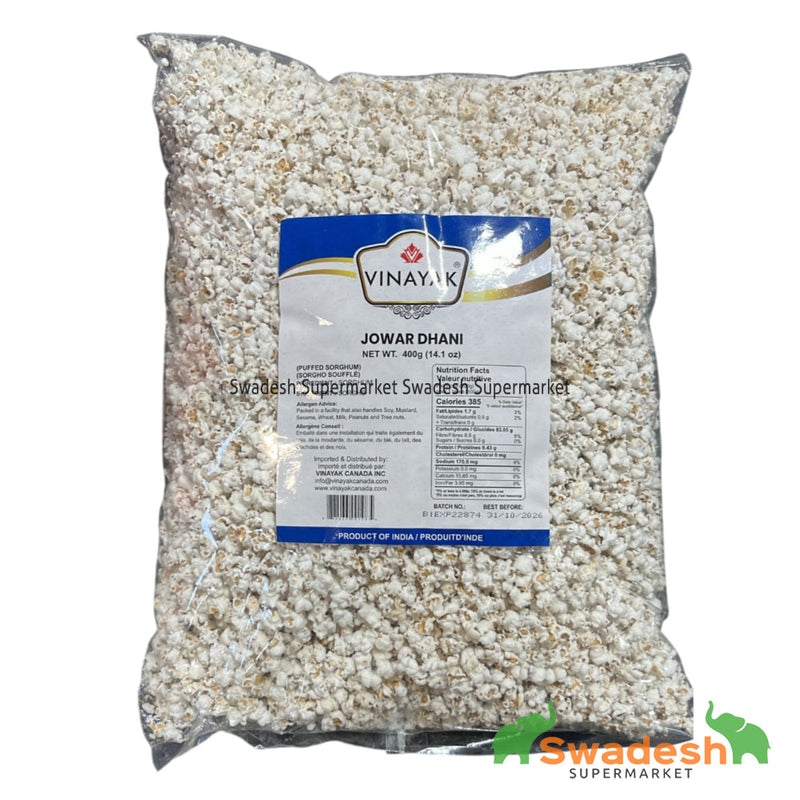 Vinayak Juvar Dhani 400g-Snacks & Beverages-Swadesh Supermarket